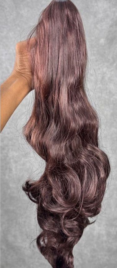Synthetic Body Wave Claw Clip Ponytail Hair