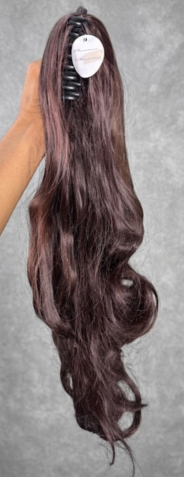 Synthetic Body Wave Claw Clip Ponytail Hair