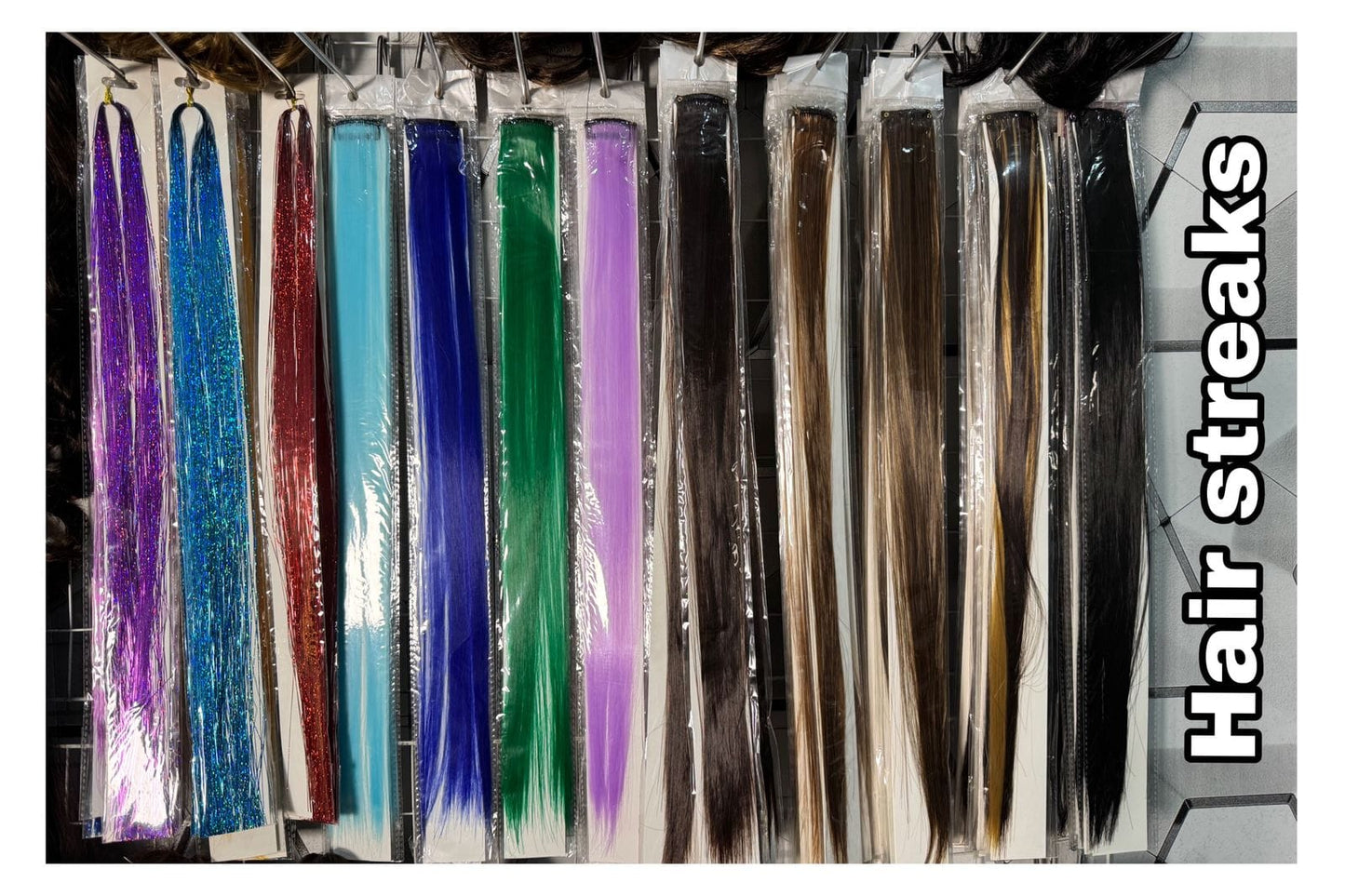 Clip-In Colored Hair Streaks & Highlights