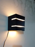 Black Wall Lamp with Golden Accents Light for Home & Office Decor