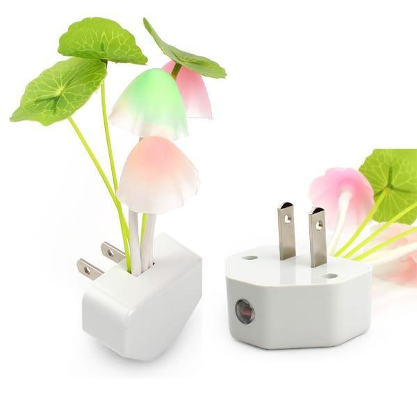 LED Mushroom Night Light 4 Pack Color Changing Sensor Activated Lamp