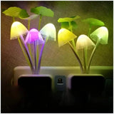 LED Mushroom Night Light 4 Pack Color Changing Sensor Activated Lamp