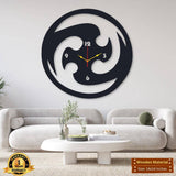 Modern 3D Wooden Wall Clock Abstract Design Clock for Home & Office