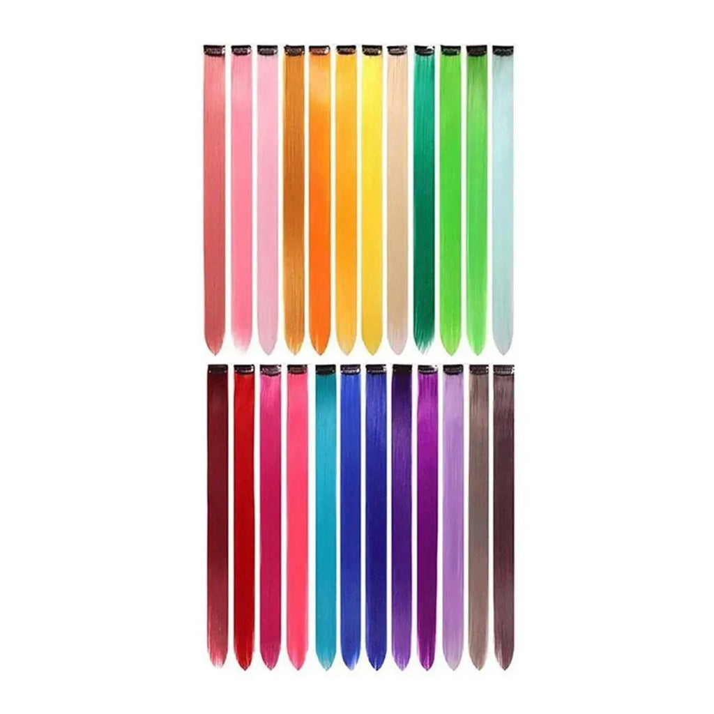 Vibrant Color Clip-In Hair Extensions