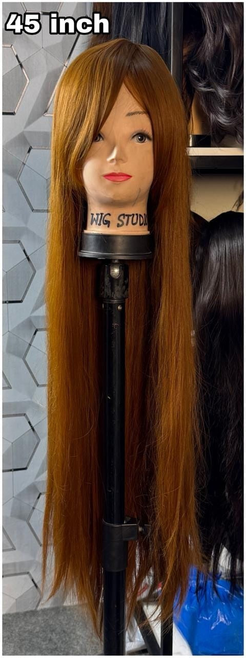 45 Inch Long Straight Auburn Wig